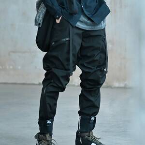 الرنة lusion fw20 مول نظام السراويل المضادة للماء سريع الخصر تعديل techwear الشارع الشهير